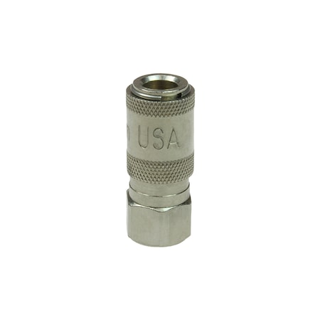Coilhose Pneumatics 10-32 Female Thread Miniature Valved Coupler 20X1032FC